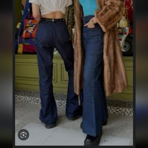 Vintage US Navy 1940s Blue Wool High-Waisted Sailor Trousers Womens 30 Classical - Picture 2 of 16